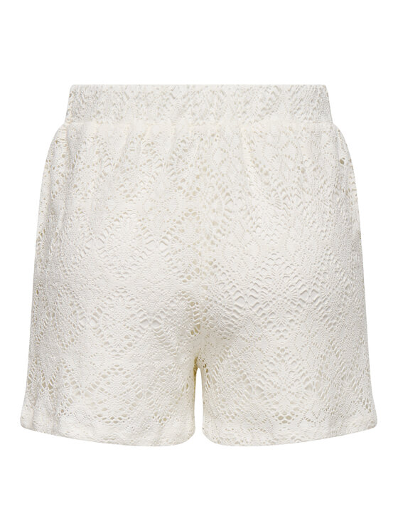 JDY JDY Pantaloncini di tessuto Eva 15351501 Bianco Loose Fit