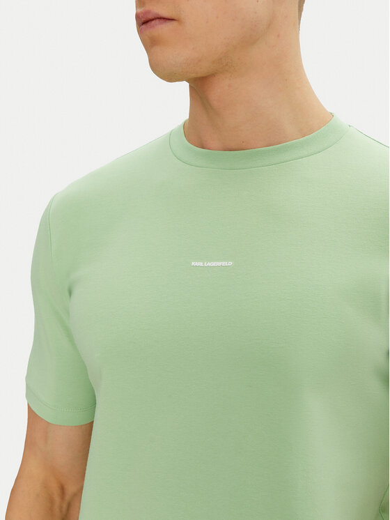 KARL LAGERFELD KARL LAGERFELD T-shirt 755030 552235 Zelena Regular Fit