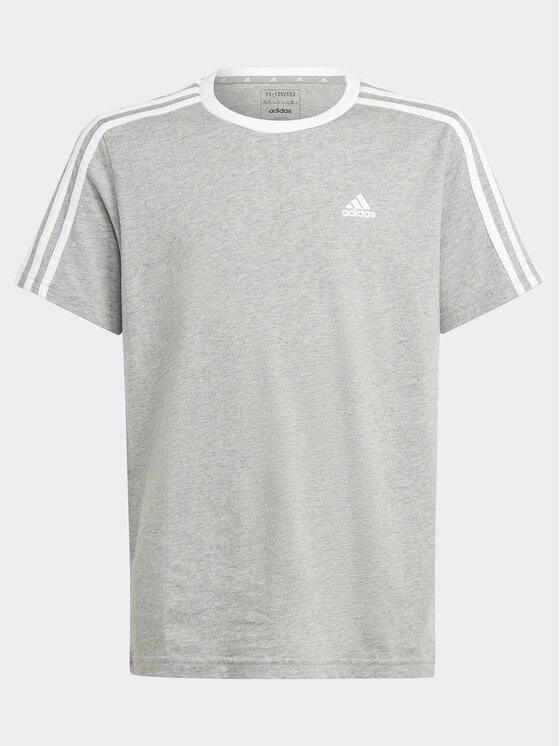 Adidas essentials 3 stripe t shirt mens online