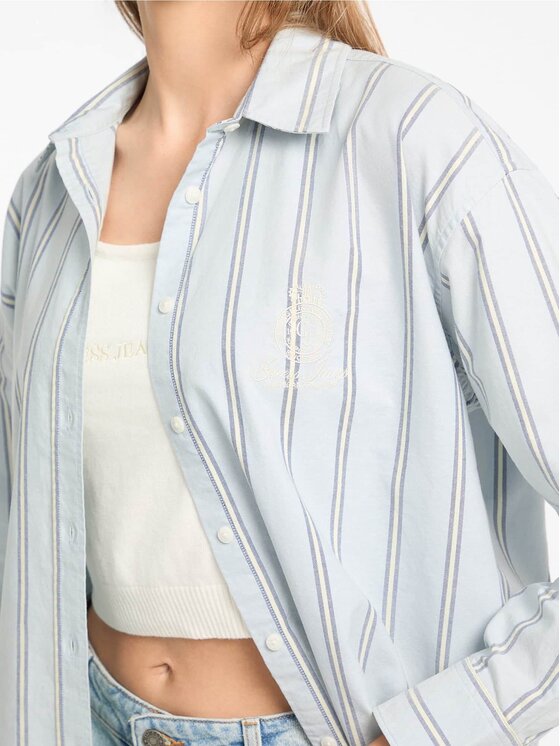 Guess Jeans Guess Jeans Košile 179901 Modrá Classic Fit