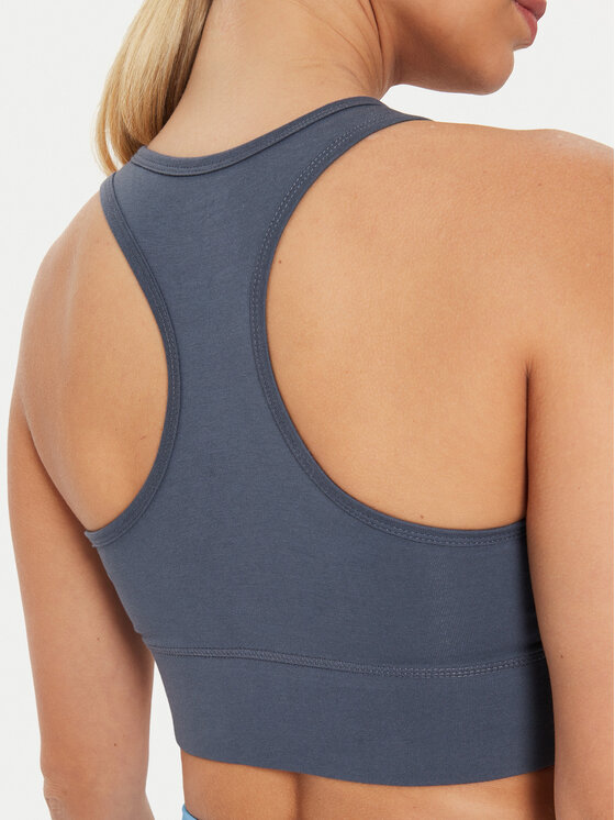 Reebok Reebok Marškinėliai Big Logo Cotton Bralette 100076022 Pilka Slim Fit