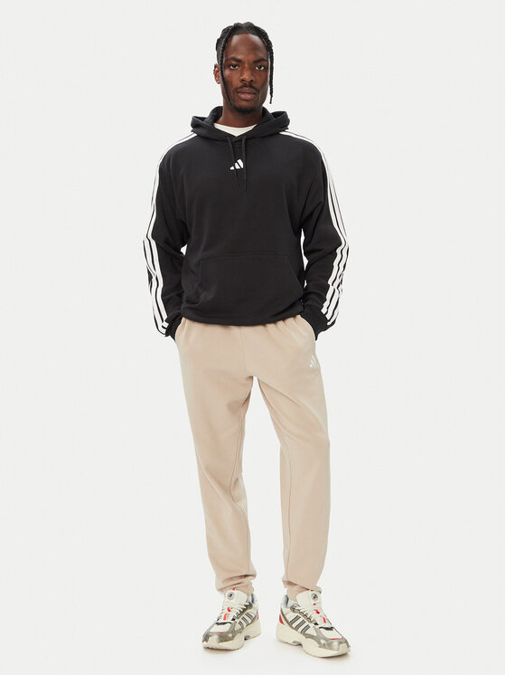 adidas adidas Džemperis Essentials 3-Stripes French Terry KY6605 Juoda Regular Fit
