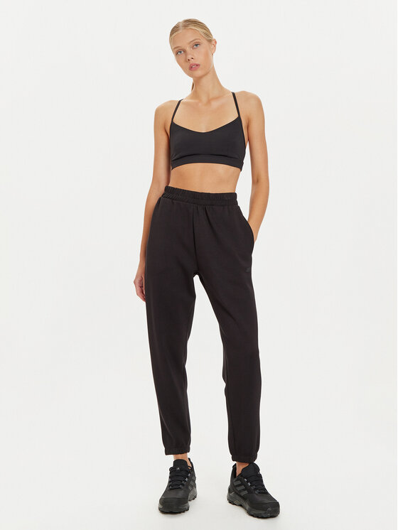 4F 4F Долнище анцуг 4FWAW24TTROF0840 Черен Loose Fit