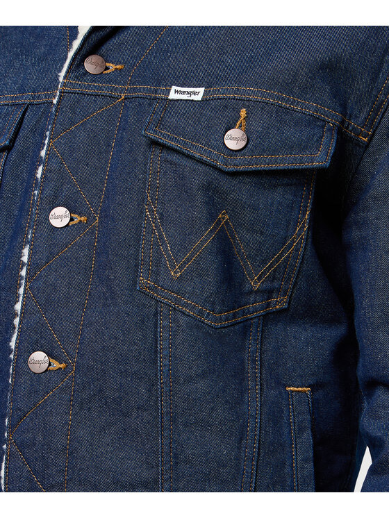 Wrangler Wrangler Giacca di jeans 112371364 Blu Regular Fit