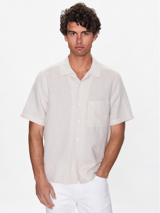 Calvin Klein Košeľa K10K109521 Béžová Regular Fit