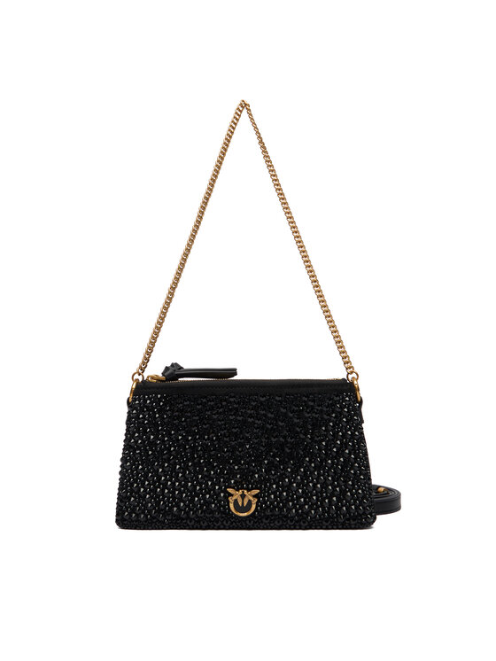 PINKO PINKO Дамска чанта Double Mini Pelle Ai 25-26 PLTT 105359 A2WF Черен