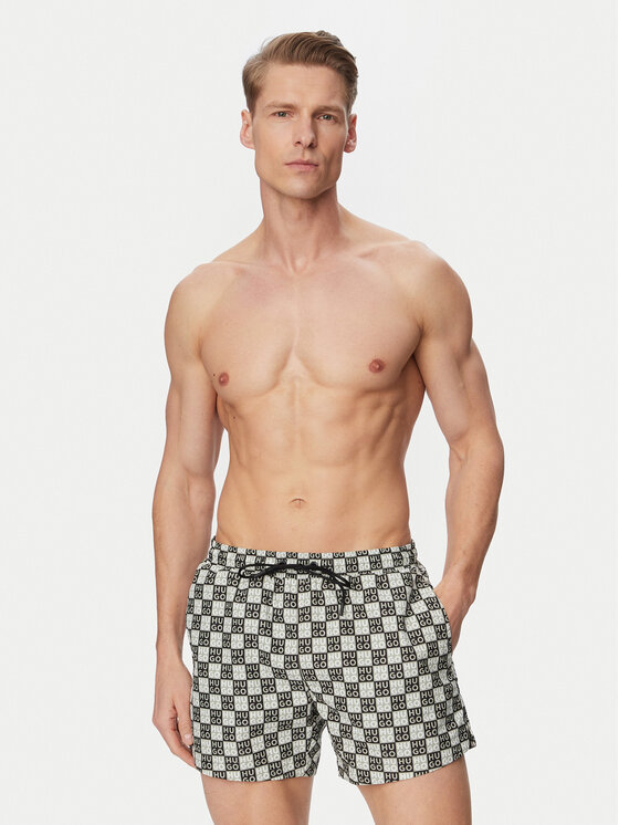 HUGO HUGO Pantaloncini da bagno Aaron  50556792 Verde scuro Regular Fit