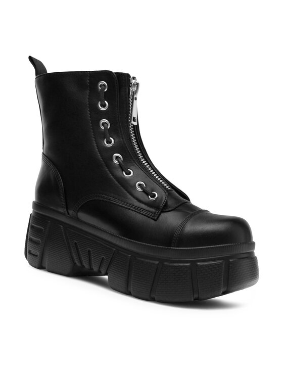 DeeZee DeeZee Schnürschuhe H1937-8 Schwarz