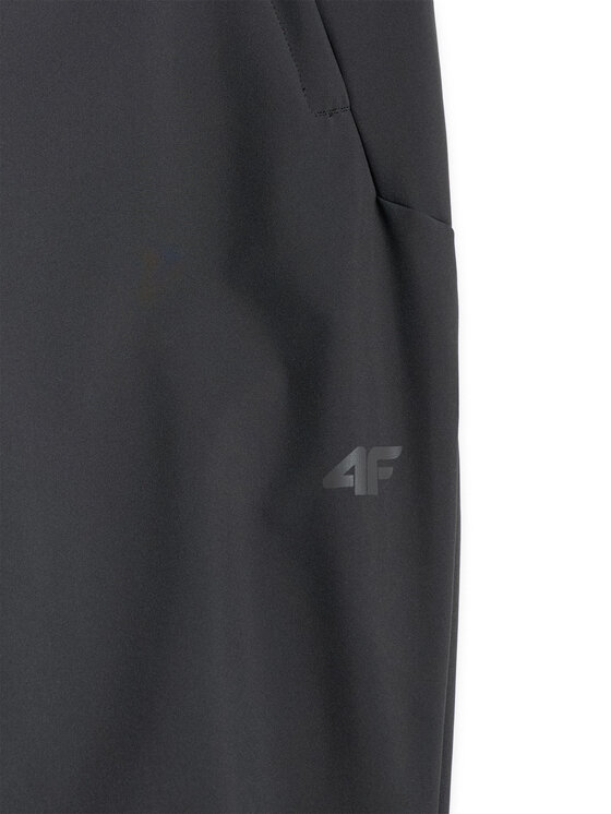 4F 4F Spodnie outdoor MIDSHOP TEXTILE Czarny Regular Fit