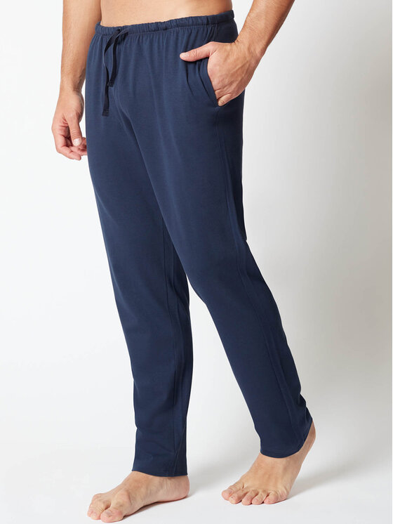 Huber Huber Kalhoty z materiálu 117104 Tmavomodrá Comfortable Fit