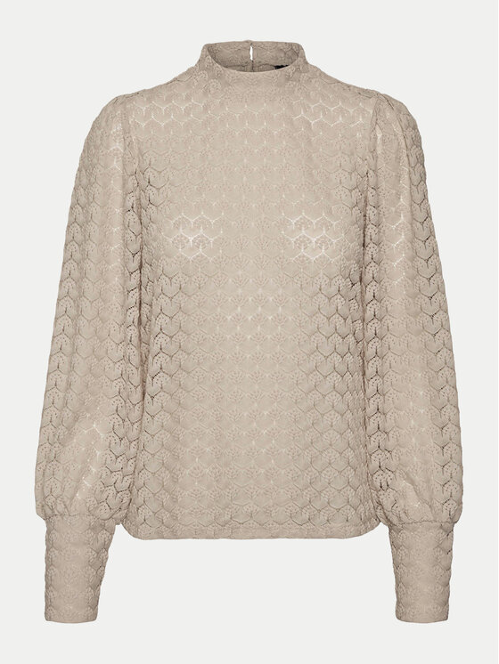 Vero Moda Vero Moda Bluzka Becca 10302894 Beżowy Regular Fit