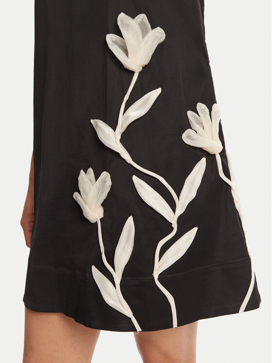 STAUD STAUD Koktejlové šaty Ilana R25R2208CT Černá Regular Fit