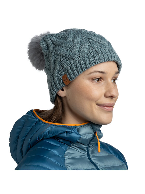 Buff Buff Berretto Knitted Fleece Caryn Beanie Verde