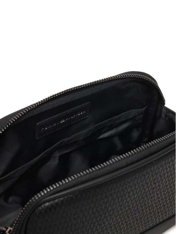 Tommy Hilfiger Tommy Hilfiger Kosmētikas somiņa Metal Logo Woven Washbag AM0AM14098 Melns