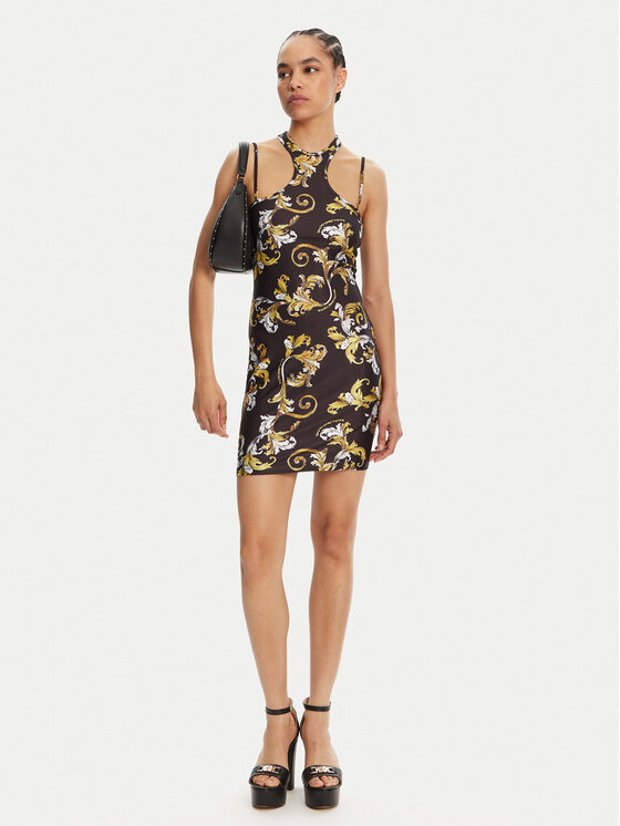 Versace Jeans Couture Versace Jeans Couture Коктейльна сукня 78HAO914 Чорний Slim Fit