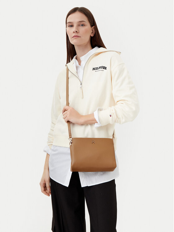 Tommy Hilfiger Tommy Hilfiger Kabelka Th Legacy Mini Crossover AW0AW17225 Hnedá
