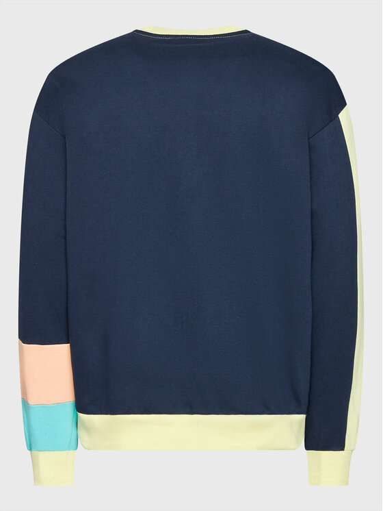 Kaotiko Kaotiko Μπλούζα San Francisco AL046-02-G002 Σκούρο μπλε Relaxed Fit