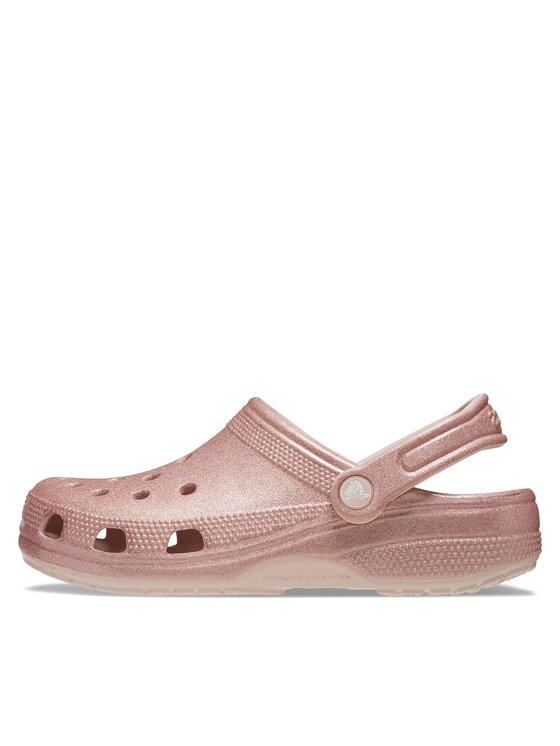 Crocs Crocs Šľapky Classic Glitter Clog Quartz 205942 Ružová
