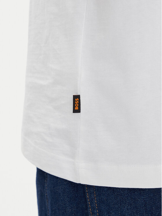 BOSS BOSS Póló Te_Dunetrace 50539187 Fehér Regular Fit
