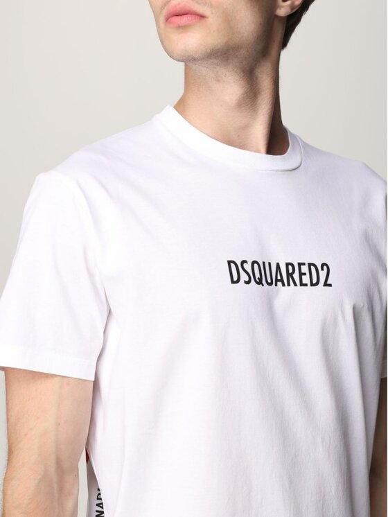 Dsquared2 Dsquared2 T-Shirt S71GD1025 S23009 100 Bílá Regular Fit