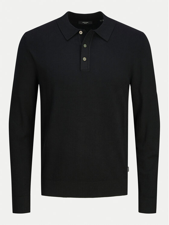 Jack&Jones Jack&Jones Polo majica William 12259650 Črna Regular Fit