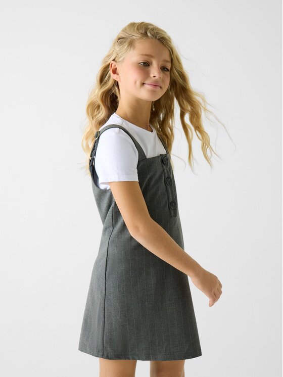 Guess Kids Guess Kids Sukienka codzienna 178657 Szary Classic Fit