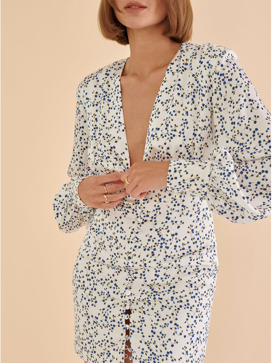 La Mania La Mania Sukienka koktajlowa DREAM 2 Biały Classic Fit