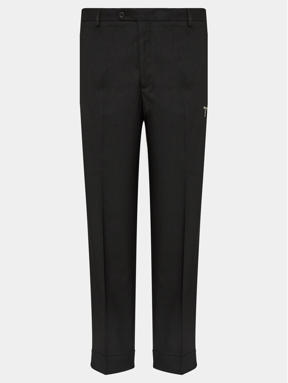 Redefined Rebel Bavlnené nohavice Logan 236039 Čierna Relaxed Fit