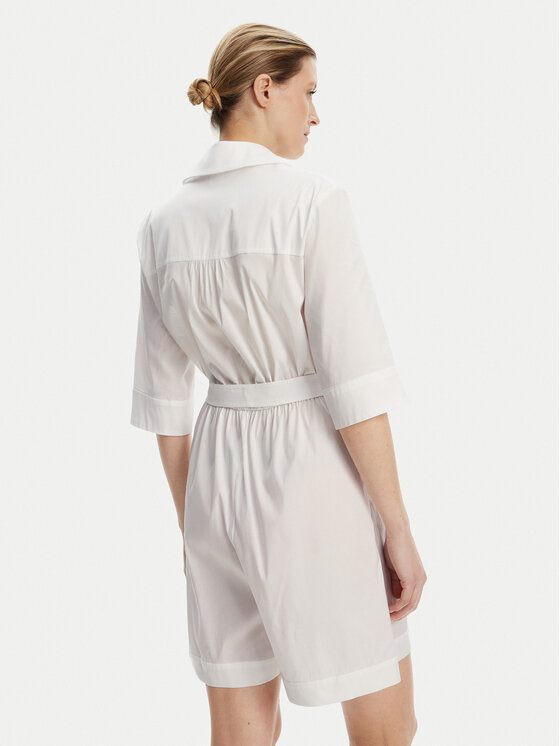 Max Mara Beachwear Max Mara Beachwear Kombinezonas Canard 2516241019 Balta Regular Fit