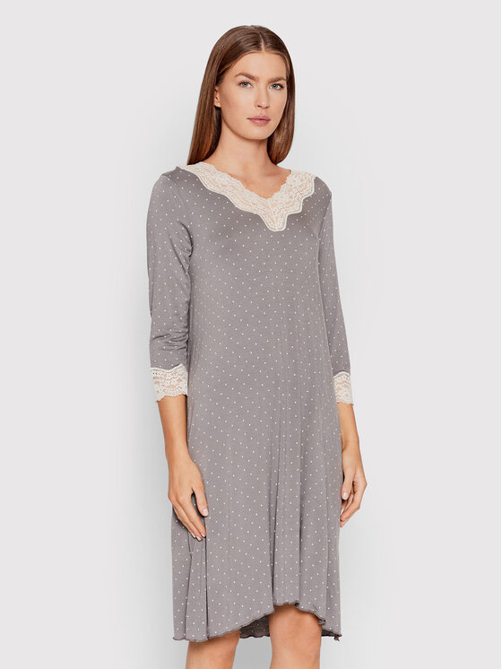 United Colors Of Benetton United Colors Of Benetton Нощница 393X3C277 Сив Regular Fit