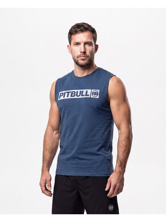 PITBULL PITBULL Koszulka techniczna Casual Sport HILLTOP Niebieski Regular Fit