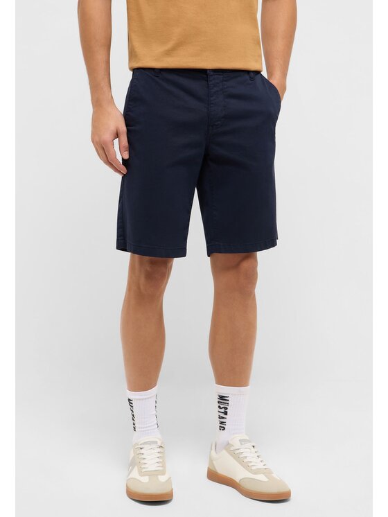 Mustang Mustang Pantaloncini di tessuto Brad Chino Shorts Blu Regular Fit