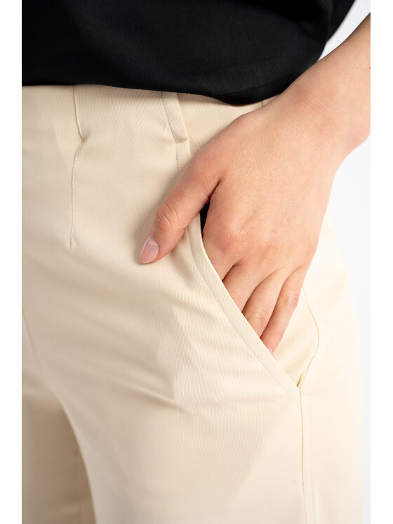 CLICK CLICK Παντελόνι υφασμάτινο 30-351 Μπεζ Regular Fit