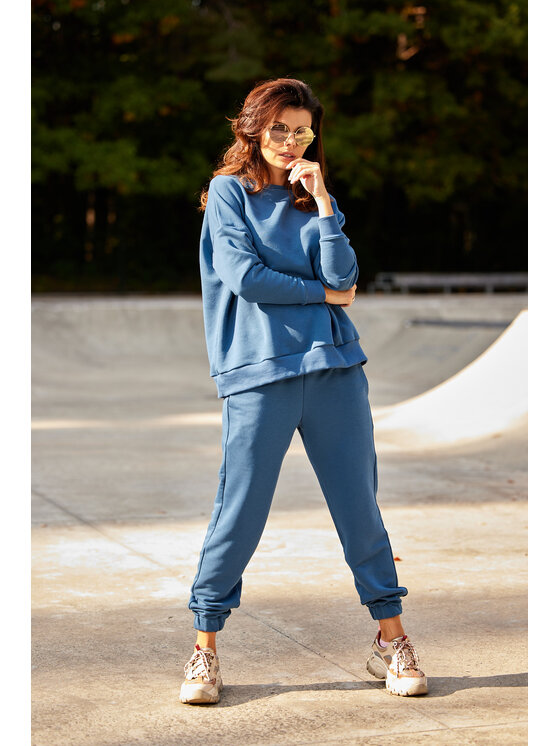 Infinite You Infinite You Spodnie damskie M275 Niebieski Basic Fit