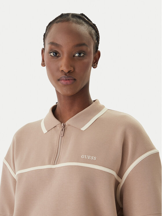 Guess Guess Polo särk V6GP01 K2945 Beež Oversize