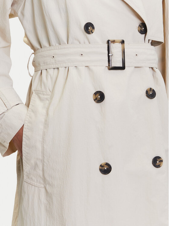 Tommy Hilfiger Tommy Hilfiger Trenčkot WW0WW45632 Béžová Oversize