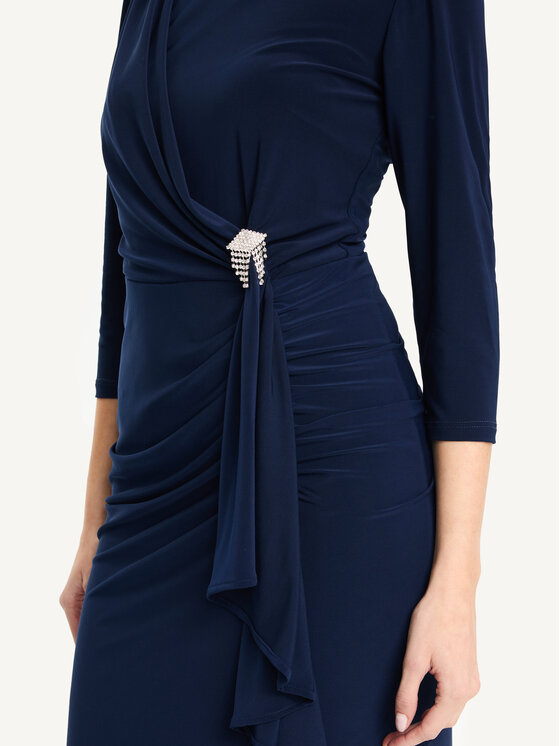 KMX KMX Sukienka koktajlowa 923560012 Granatowy Fitted Fit