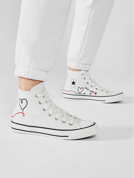 Converse Sneakers Ctas Hi Vintage Wh 171159C Λευκό • Modivo.gr