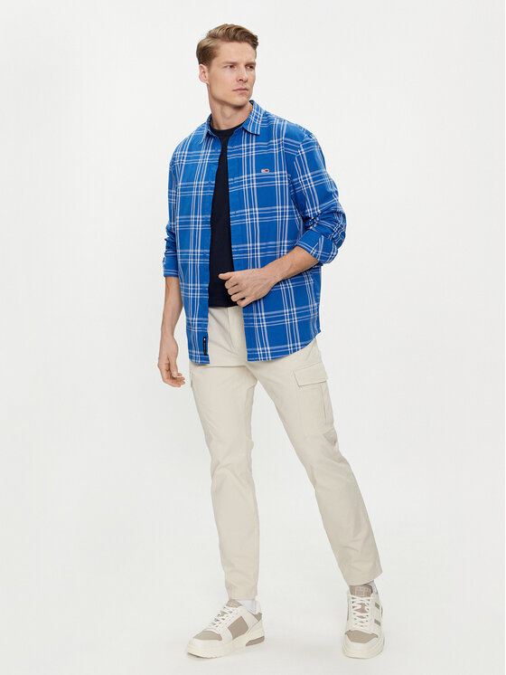 Tommy Jeans Tommy Jeans Riidest püksid Austin DM0DM18940 Beež Slim Fit