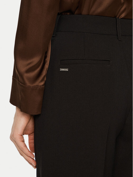 Guess Guess Pantaloni din material W5RB41 WGX02 Negru Regular Fit