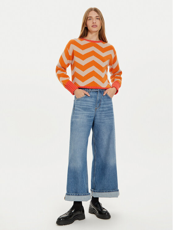 Frieda & Freddies Frieda & Freddies Pullover 3307 Orange Regular Fit
