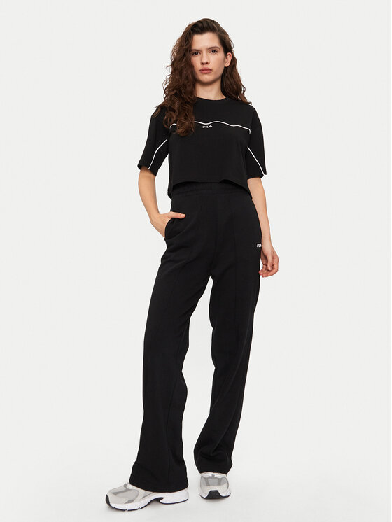 Fila Fila T-krekls Loobu FAW0908 Melns Regular Fit