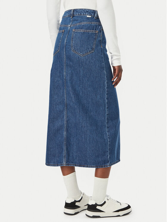 Billabong Billabong Farmer szoknya Day Off Denim EBJDK03000 Sötétkék Regular Fit