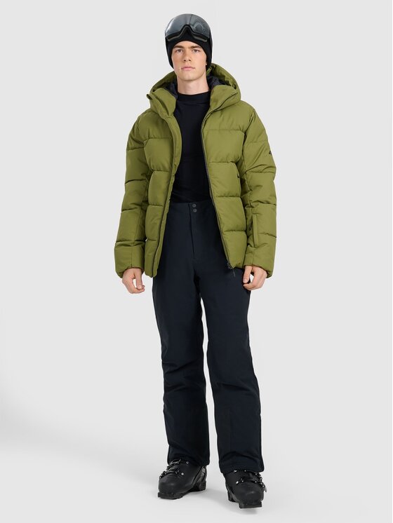 4F 4F Kurtka narciarska SKIWEAR Khaki Regular Fit