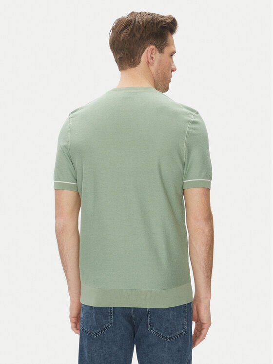 BOSS BOSS Pulover Jianfranco 50537642 Verde Regular Fit