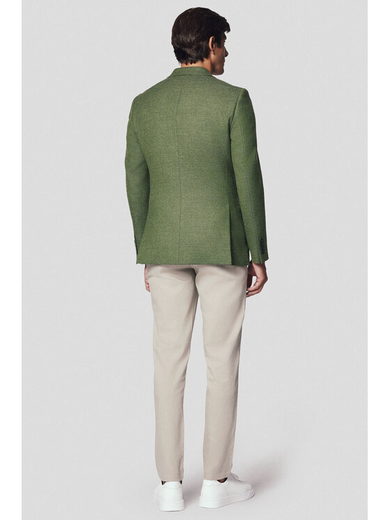 Lancerto Lancerto Marynarka Syracuse MA073224000012 Zielony Slim Fit