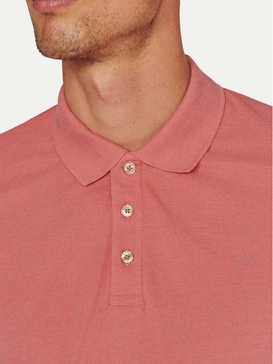 Matinique Matinique Тениска с яка и копчета 30206461 Коралов Regular Fit