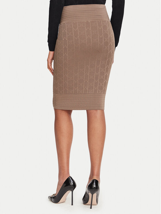 Marciano Guess Marciano Guess Suknja olovka G6YD07 Z1013 Svijetlo smeđa Slim Fit