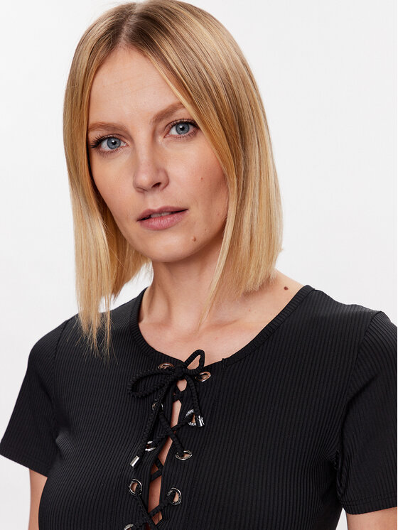 Emporio Armani Emporio Armani Kleid für den Alltag 262673 3R308 00020 Schwarz Slim Fit