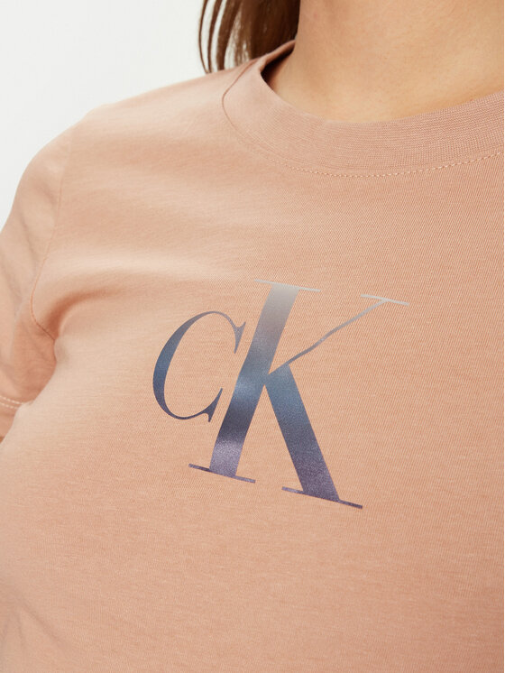 Calvin Klein Jeans Calvin Klein Jeans Póló Gradient J20J224982 Koral Slim Fit